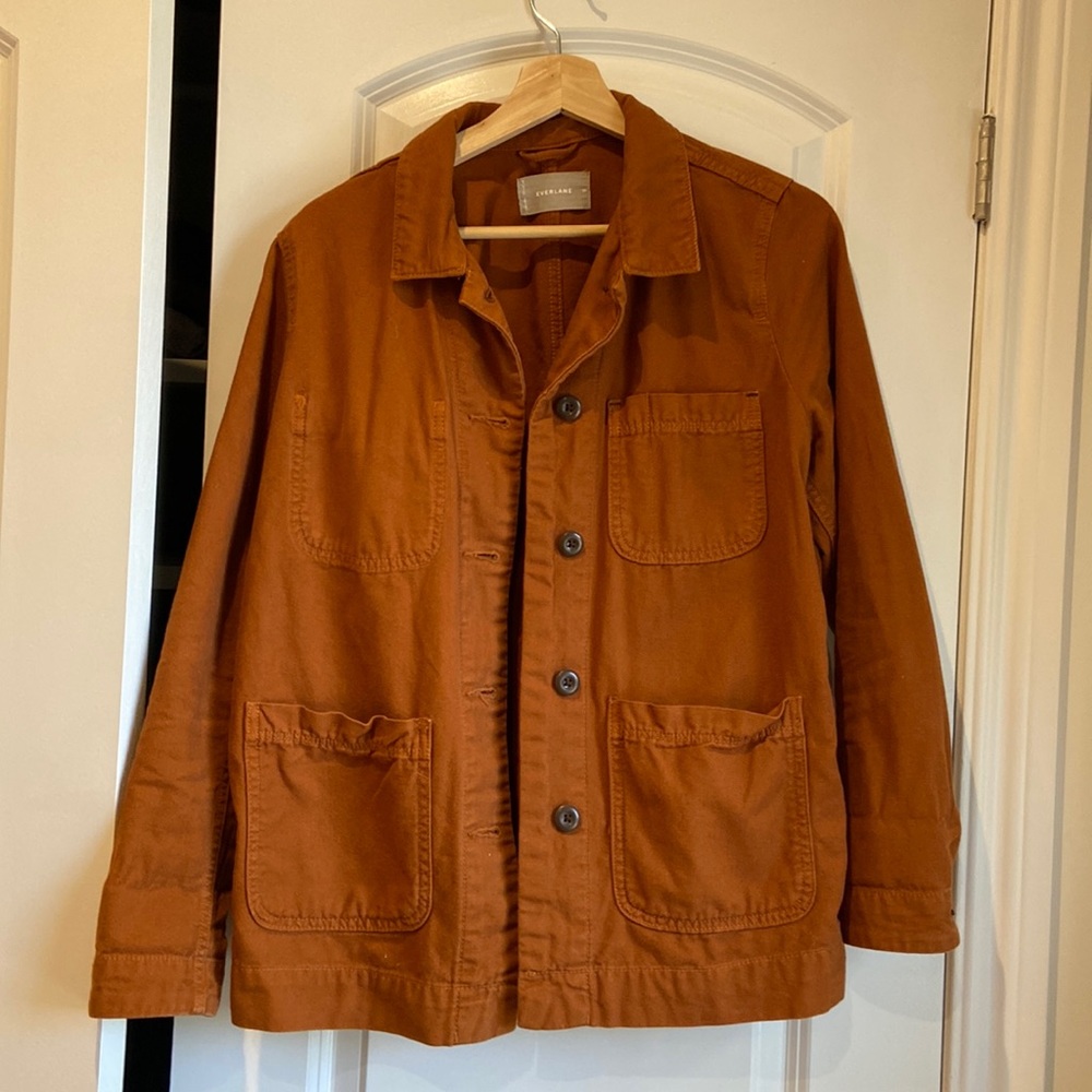 EVERLANE Orange Chore Casual Minimalist Contemporary Jacket Size Medium